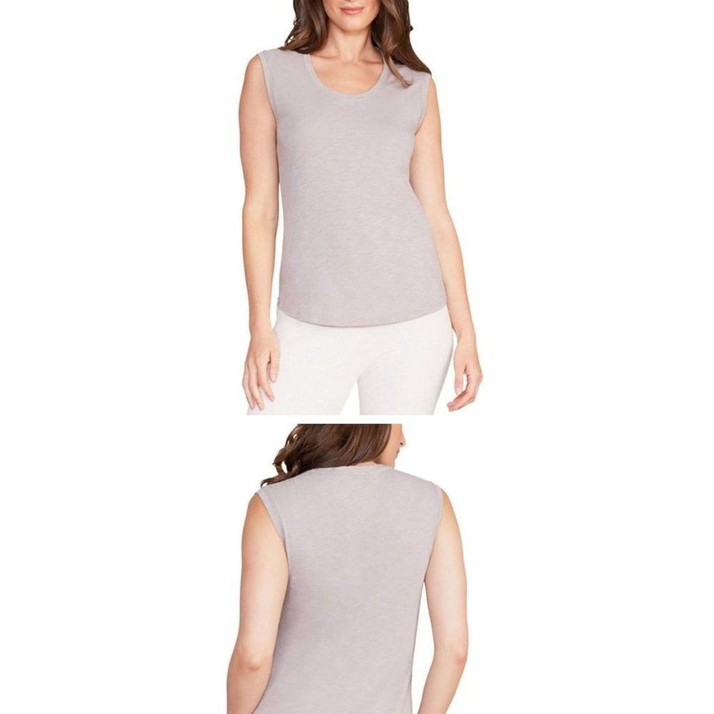 Barefoot dreams size 1x my slub tank top shirt rose gray color